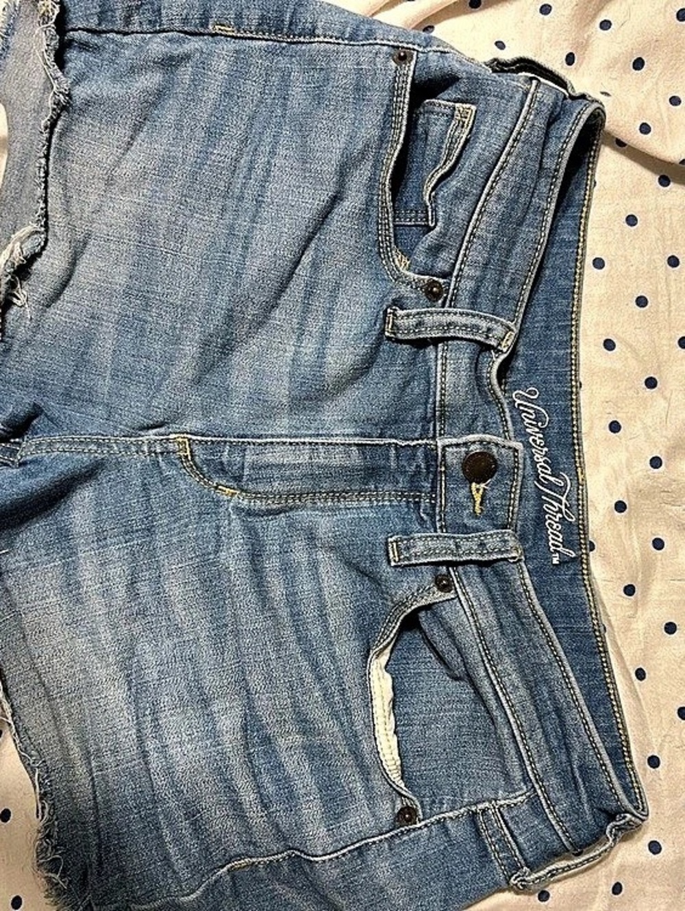 High Rise Midi Short Blue High Rise Jean Shorts Size 6